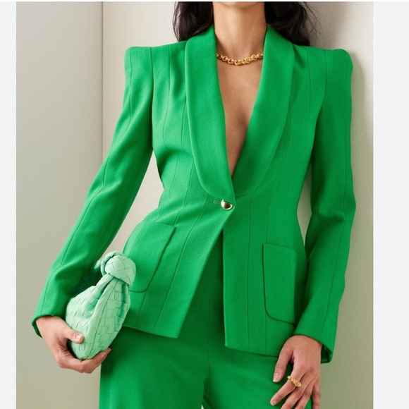 Sergio Hudson Vibrant Green Blazer NWT! - Picture 1 of 13